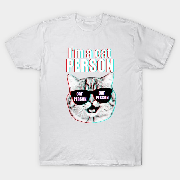 Cat person. Majestically. T-Shirt by MariaBg